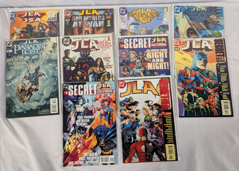 10 DC Justice League of America Comics. Various Series