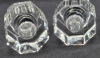 2 As New in Box Oleg Cassini Crystal Perfume Bottles 2.5" Tall - 3