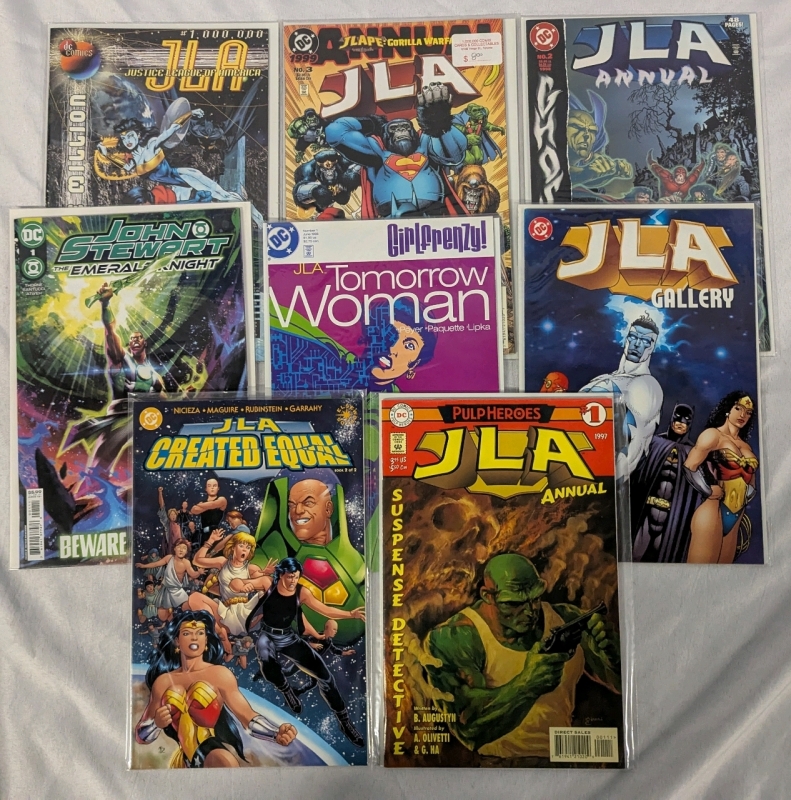 8 DC Justice League of America Comics & More!. Various Series Including JLA 1,000,000