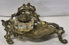 Vintage Art Nouveau Brass & Glass Inkwell