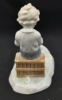 Vintage Metzler Orloff Boy Playing Flute 4 Baby Chicks Porcelain Figure - East Germany - 4