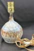 MCM Signed Pottery Table Lamp - Working 9" Tall - 4