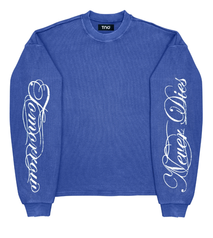 New sz Large Men's TND Thermal Sweatshirt "Tomorrow Never Dies" Retails for $109