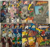 14 Vintage DC ROBIN Comics 1993-94 | #2-10 NOT a Consecutive Run | All Comics Bagged | Very Hood or Higher Ungraded Condition