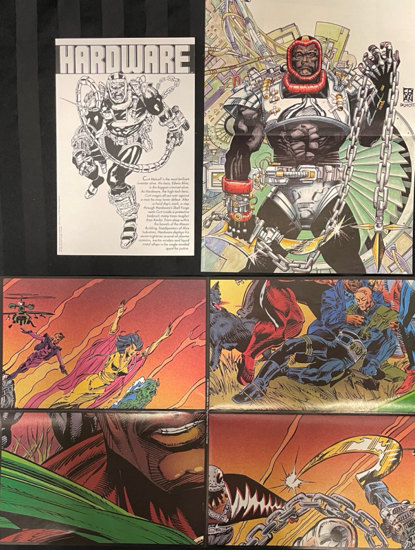 3 DC Hardware Posters 1993 | Bagged and Boarded | Very Good or Higher Ungraded Condition