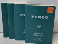 4 New Penco Soft General Notebooks B6 Grid Ruled 5x7" 152 Sheets Retail Value $95