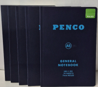 5 New Penco Soft General Notebooks A5 Ruled 6x8.25" 72 Sheets Retail Value $60