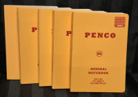 5 New Penco Soft General Notebooks B6 Grid Ruled 5x7" 152 Sheets Retail Value $110