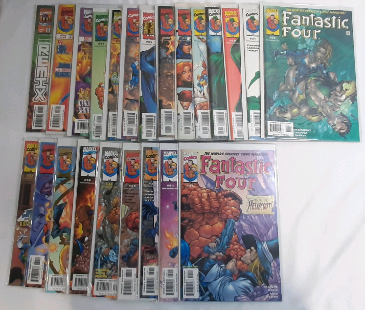 High Grade Marvel Fantastic Four (1999) Issues #1 (Remix), #19, #21-41