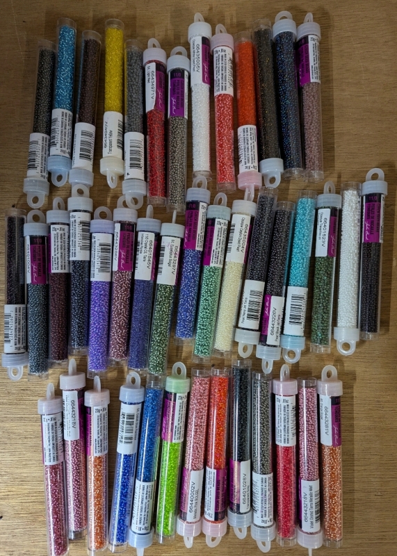 43 New 20+g Vials of John Bead 11/0 Czech Seed Beads