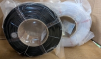 New Bambu 3-D Printing Filament. PETG HF Black & PETG TRANSLUCENT Clear. 1kg Each.