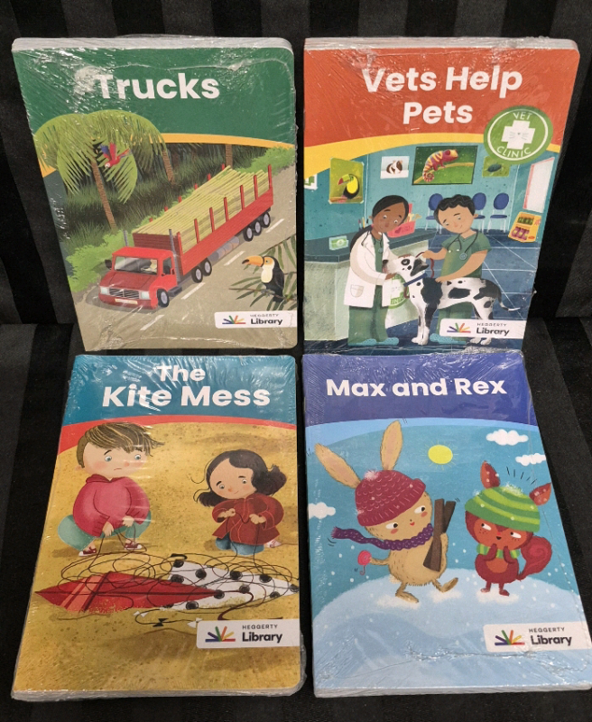 24 New Kindergarden Heggerty Library Decodable Books for Beginning Readers.