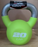 New Cap 20lb Neoprene Coated Kettlebell 8" Tall.