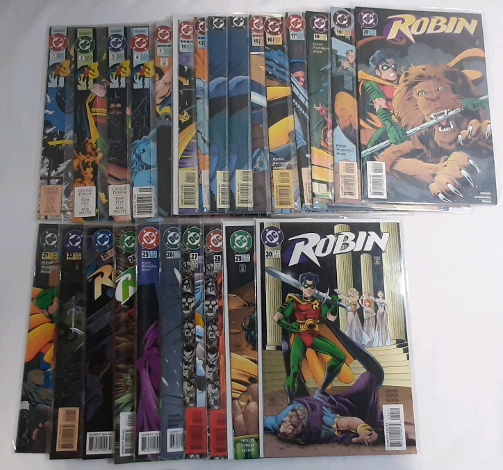 High Grade DC Robin III (1992) Issues #1-4, Robin (1993-96) Issues #2, #11, #13, #14-30, Includes #14 Duplicate