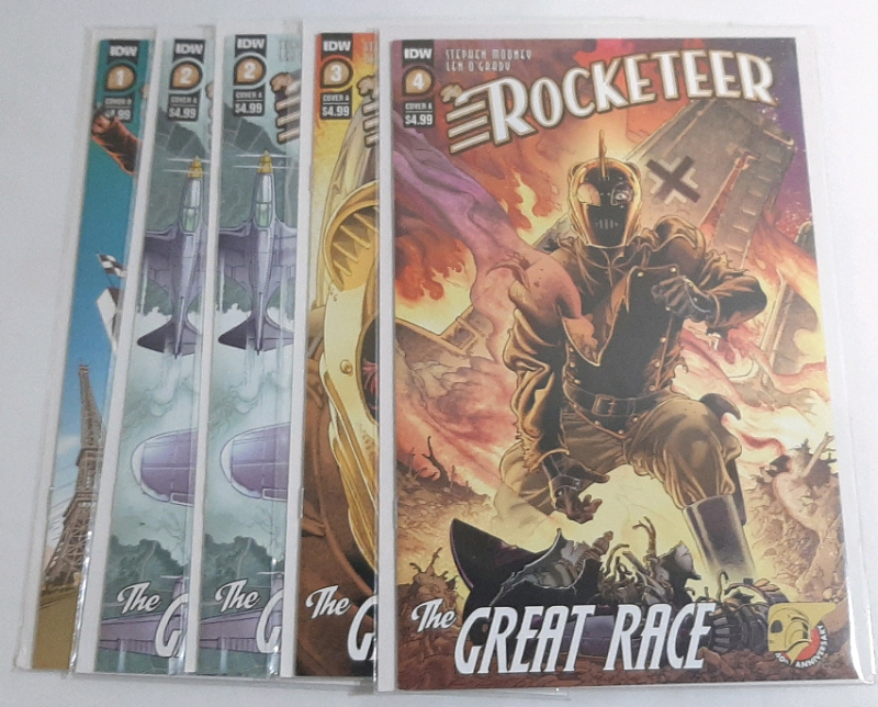High Grade IDW The Rocketeer (2022) Issues #1-4, Includes #2 Duplicate