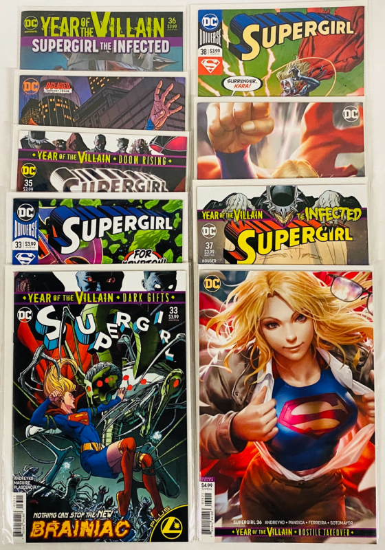 9 DC Supergirl Comics (2019) Issues #33, 33-38, Includes Variants (Features Supergirl Who Laughs) - See Lot #60p