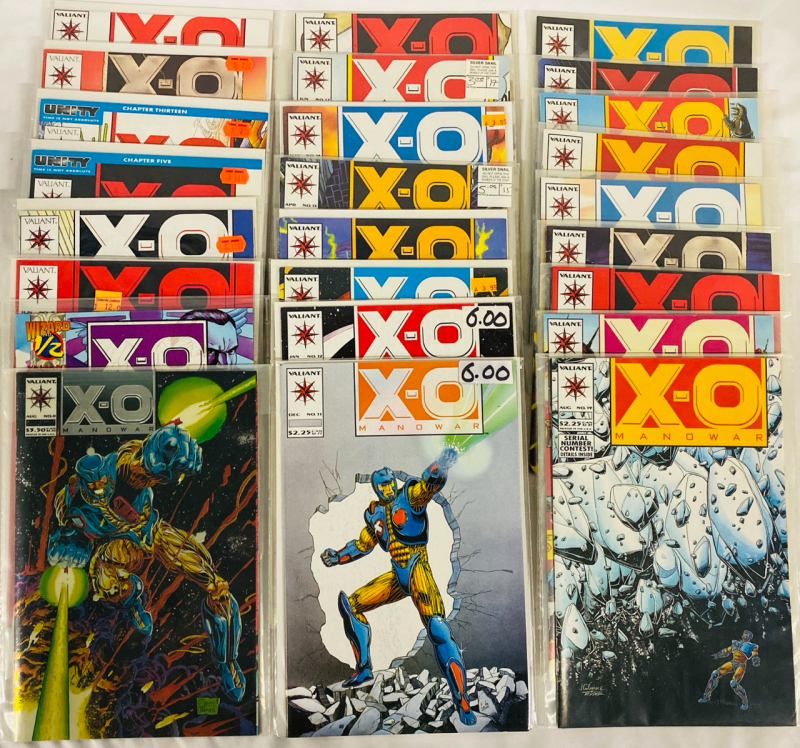[Consecutive Run] 25 Vintage X-O Manowar Comics (1993-1994) Issues #0, 1/2, 5-27