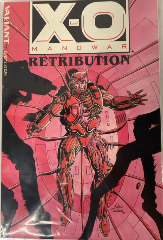 Valiant Comic | X-O Manowar Retribution 1993 #1 | Comic is Bagged | Very Good or Higher Ungraded Condition