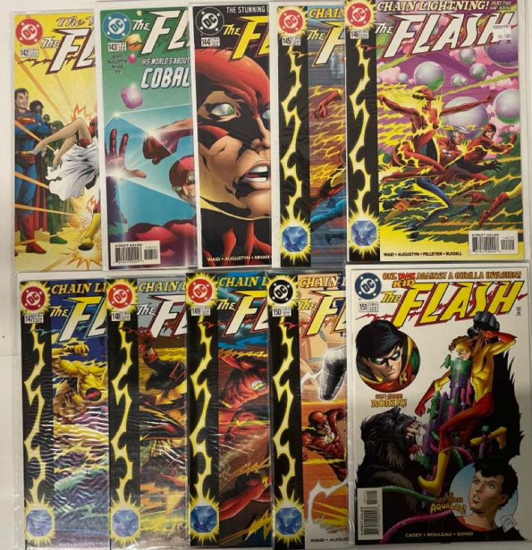10 DC The Flash Comics 1999 | #152-151 Consecutive Run | All Comics Bagged | Very Good or Higher Ungraded Condition