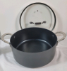 As New - Emeril LaGasse 5.5qt. Hard Anodized Nonstick Stock Pot w/Lid . Lid as small dent on edge - 2