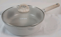New - Carote 3qt. Non-Stick Saute Pan w/Lid (granite color)