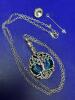 Tree of Life Cremation Urn Necklace Elegant Memorial Pendant for Pet Ashes Crystal-Embellished Metal Keepsake pendant approx 1.5&rsquo;&rsquo; Chain 18&rsquo;&rsquo; Tools - 4