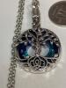 Tree of Life Cremation Urn Necklace Elegant Memorial Pendant for Pet Ashes Crystal-Embellished Metal Keepsake pendant approx 1.5&rsquo;&rsquo; Chain 18&rsquo;&rsquo; Tools - 5