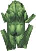 New Sz Medium Full Length HULK Costume | Raised Collar and Hidden Zipper - 3