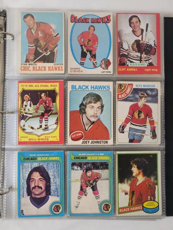 1970 - 2017 Chicago Blackhawks NHL Hockey Trading Card Singles . 207 Trading Cards