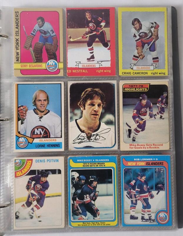 1972 - 2020 New York Islanders NHL Hockey Trading Card Singles , 205 Trading Cards