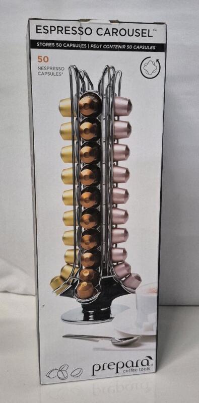 New Prepara Espresso Carousel Holds 50 Nespresso Capsules