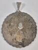 Vintage Mexico Sterling Silver Aztec Man Large Size Pendant . See photos for size - 2
