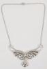 Bond Boyd Sterling Silver Butterfly / Bird Style Necklace . Chain measures 15.5"