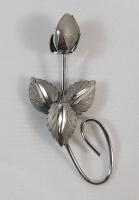 Bond Boyd Sterling Silver Rose Brooch / Pin . See Photos for Size