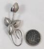 Bond Boyd Sterling Silver Rose Brooch / Pin . See Photos for Size - 4