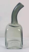 Vintage MCM Italian Design Art Glass Vase / Bottle . Measures 10" Tall . No chips or cracks