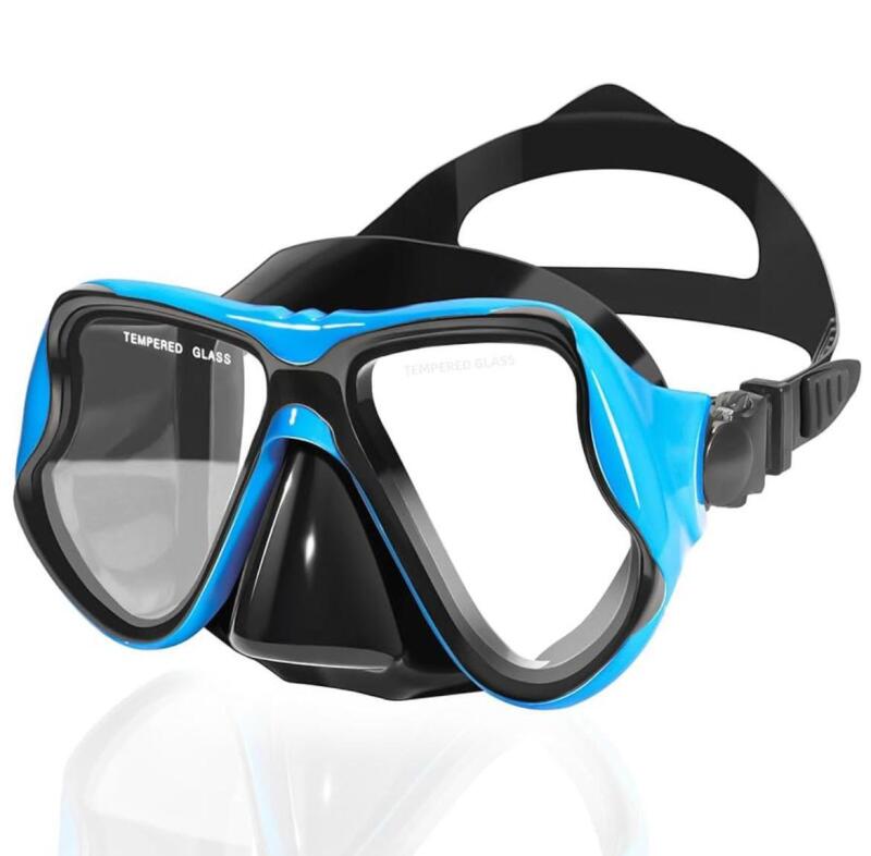 2 New Goggles | Adult Swim Goggles with Tempered Glass and Nose Cover | Polarized PET Goggles - Take your best friend wherever you go! | Retail Value over $100