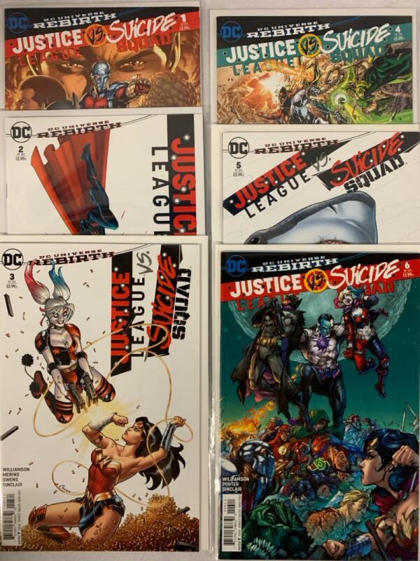 DC Comics 2017 Justice League vs. Suicide Squad | #1 - #6 Complete Run . Very Fine Ungraded Condition