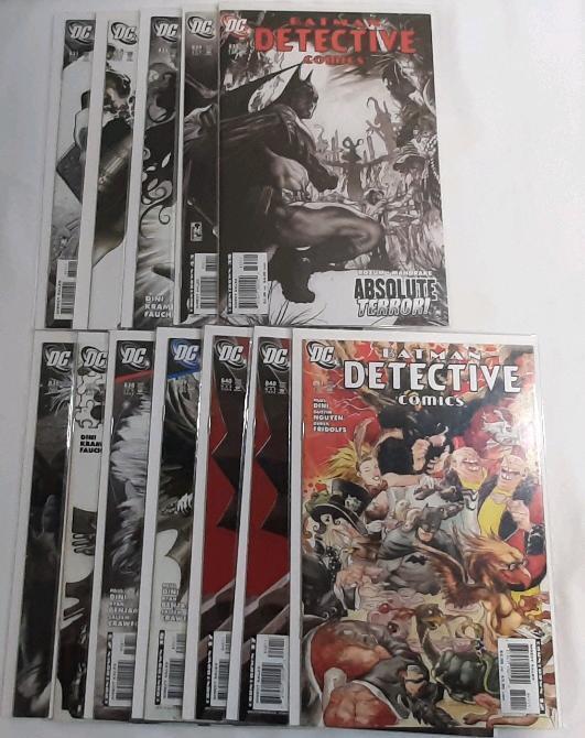 High Grade DC Batman Detective Comics (2007) Issues #831-841 (Consecutive Run)
