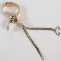 Vintage Brass Opera Gloves / Handkerchief Holder . See photos for size