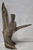 Wooden Art Sculpture Bird on Driftwood 9.5" Tall - 2