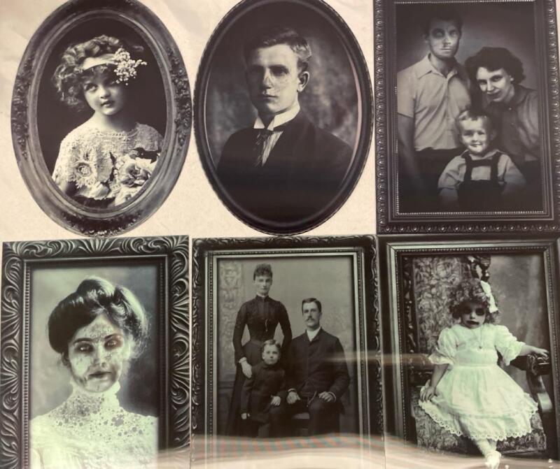 6 New 3D Gothic Horror Photo Decorations with Adhesive Hangers | So Creepy!!