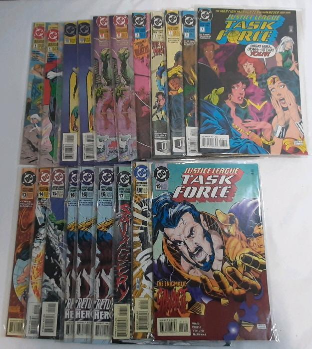 High Grade DC Justice League Spectacular (1992) #1 & Justice League Task Force Issues #0-3, #5-7, & #13-19 , Includes Multiple Duplicates
