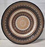 Beautiful Turkish Art Glass Centerpiece Bowl 16.25" Diameter