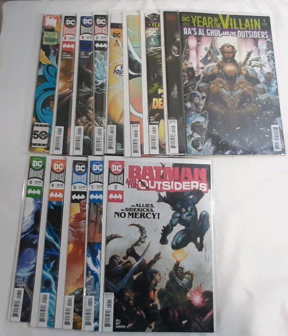 High Grade DC Batman and The Outsiders (1985 & 2019) Issues #25 (1985), Issues #1-12 (2019), Includes #1 Variant