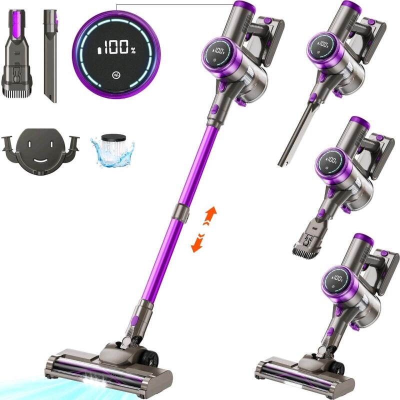 As New KUOSE Cordless Vacuum Cleaner 38KPA/400W 50min 2200mAh Lightweight Stick Vacuum Cleaners for Home Pet Hair Car Carpet Hardwood Floor Retails $129