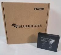 New - Bluerigger 2-Pack 4K HDMI Cable , 3-Foot Each & Gane HDMI Bi-Direction Switch .