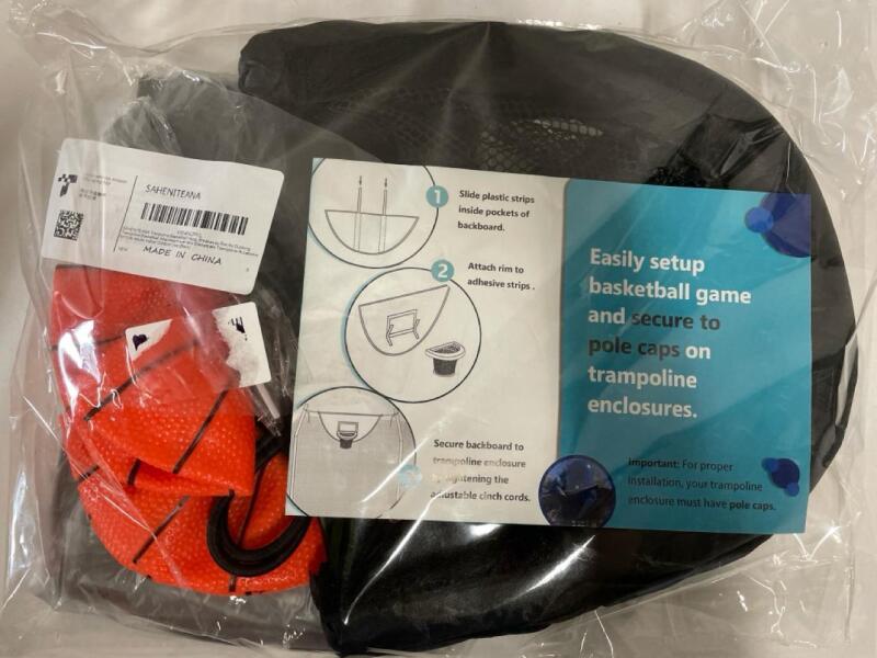 New Easy Setup Basketball Game for Trampoline Enclosures