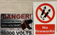 2New 12&rdquo; Metal Signs - Danger