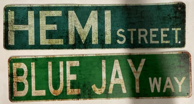 2 New Metal Steeet Signs 15&rdquo;